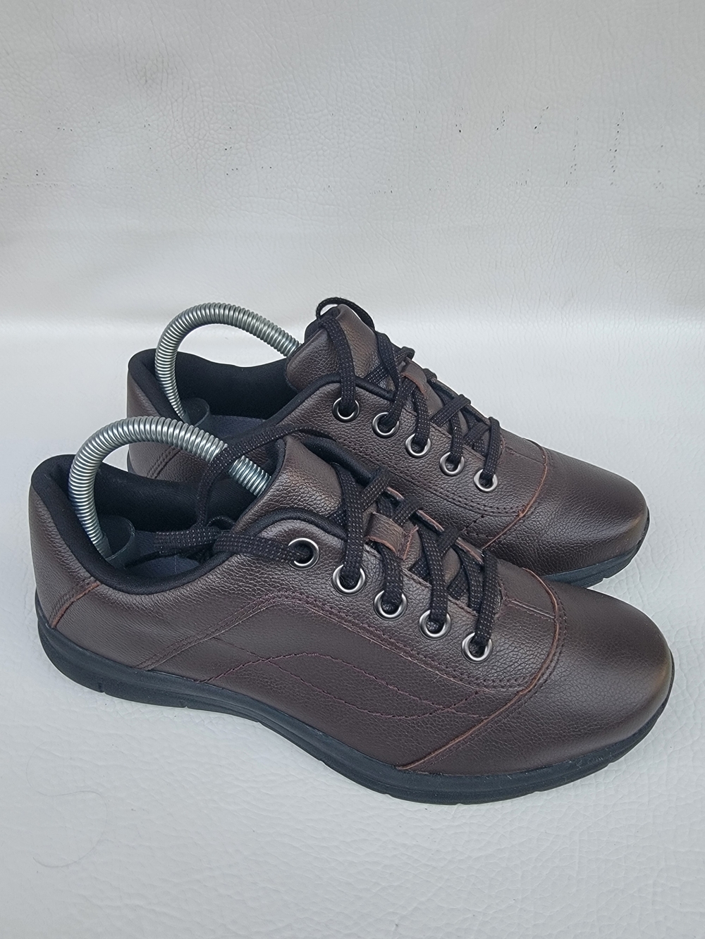 Easy Spirit Women's Brown Lace-Up Sneakers